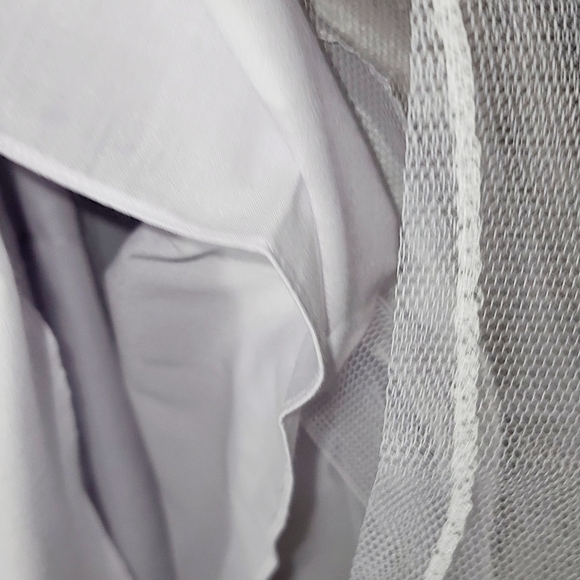 Rare Addictions White Flower Girl size 10 sleeveless, Long VERY Clean Classy - Picture 9 of 16